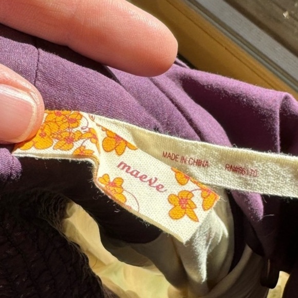 Anthropologie Maeve Purple Skoura Idyll Tree Print Halter Maxi Dress Size 0 - Picture 7 of 14